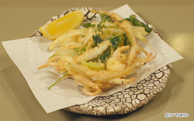  白えびのかき揚げ