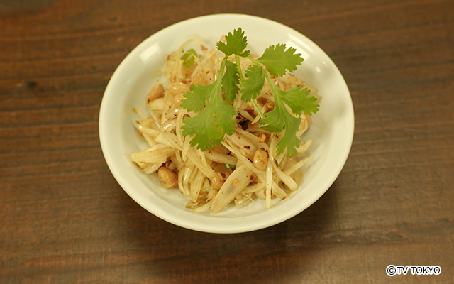  発酵らっきょうと水納豆の和え物
