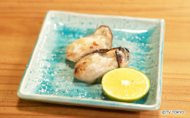  牡蠣の炭火焼き