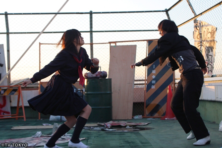 前田vs学ラン　戦闘開始！