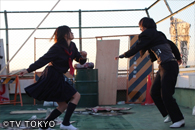 前田vs学ラン　戦闘開始！