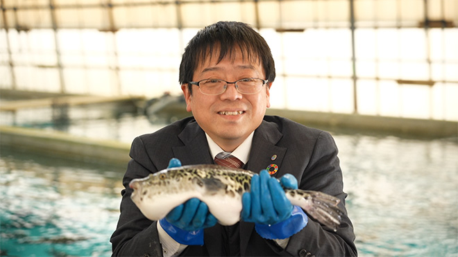 再エネと水素発電を組み合わせたトラフグ養殖 壱岐市役所　篠崎道裕