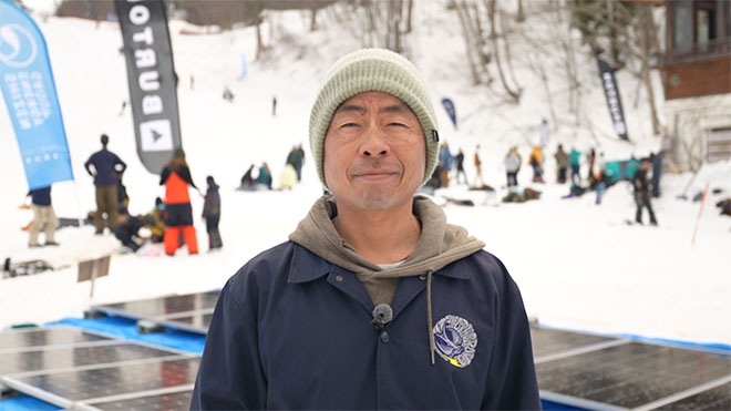 太陽光で動くリフトのゲレンデで"地球の冬"を守る　ＰＯＷ ＪＡＰＡＮ　小松吾郎
