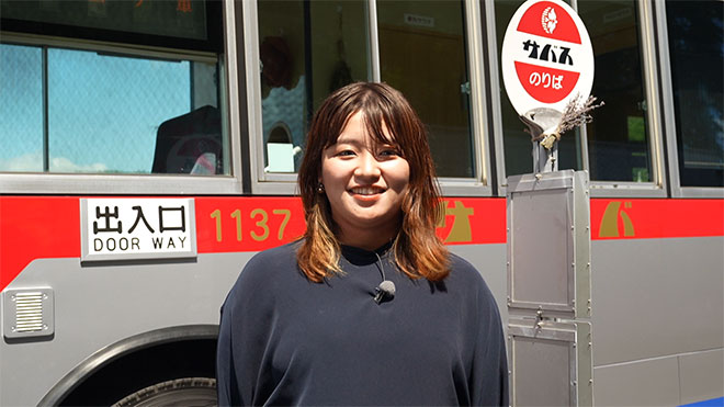 引退した路線バスをサウナバスに リバース　松原安理佐