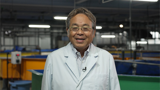 陸上で海の魚が育つ“第三の水”好適環境水　岡山理科大学　山本俊政