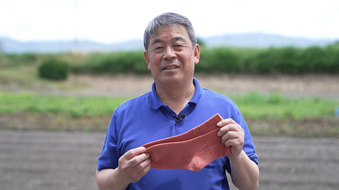 廃棄される米ぬかを活用した靴下　鈴木靴下　鈴木和夫