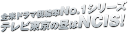 全米ドラマ視聴率No.１シリーズ テレビ東京の昼はNCIS