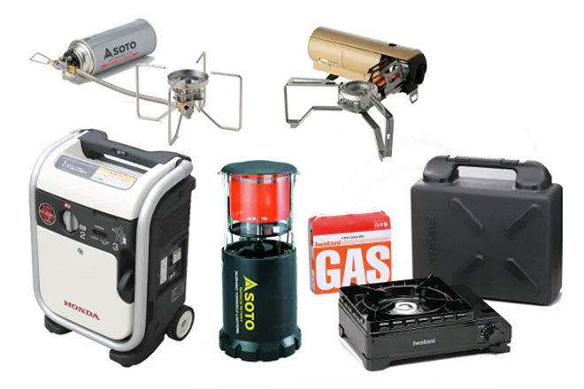 ランタンや発電機にも　非常時に役立つコンロ用ボンベ