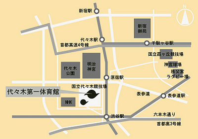 代々木第一体育館会場地図
