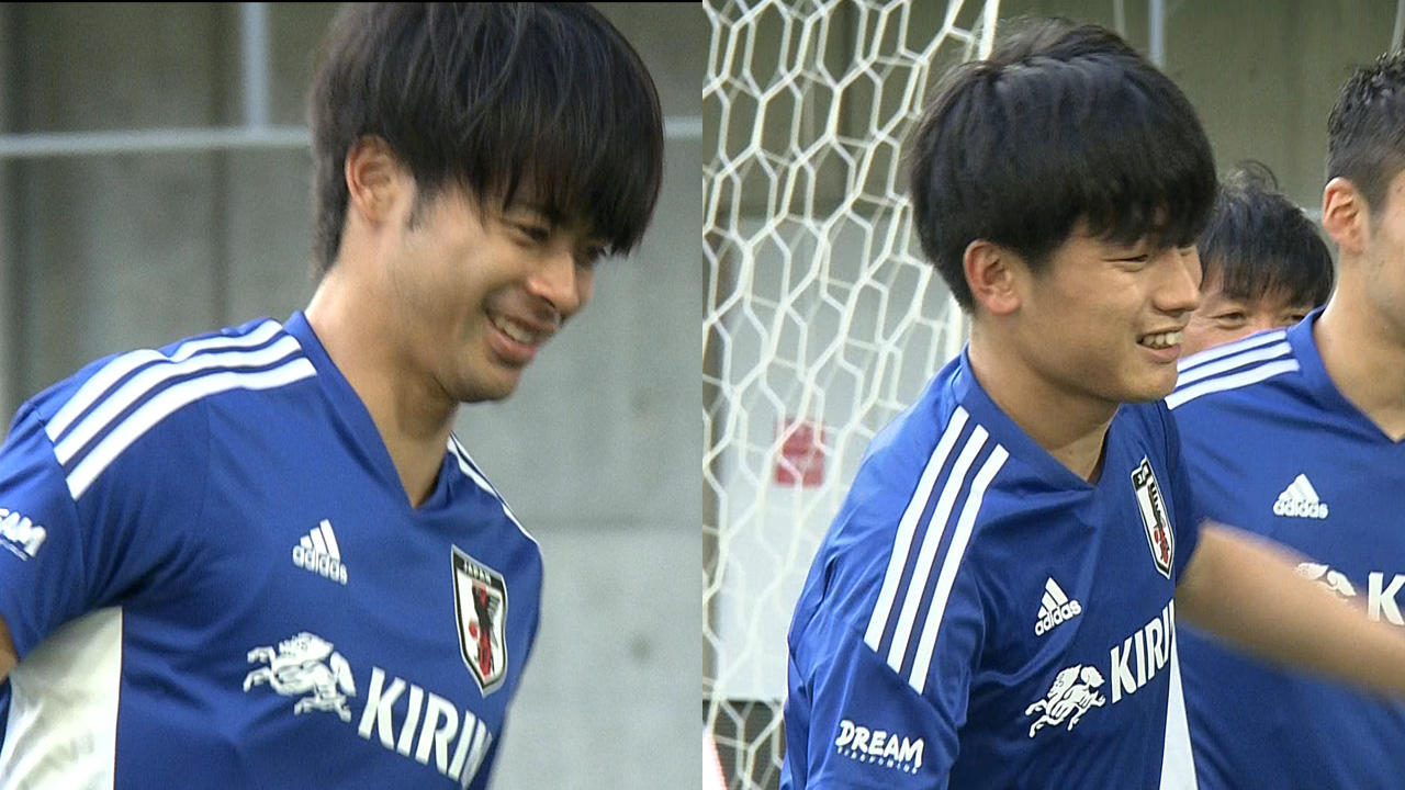 サッカー 明日のガーナ戦に闘志を燃やす三笘薫 上田綺世 まずは得点を意識する テレビ東京スポーツ テレビ東京