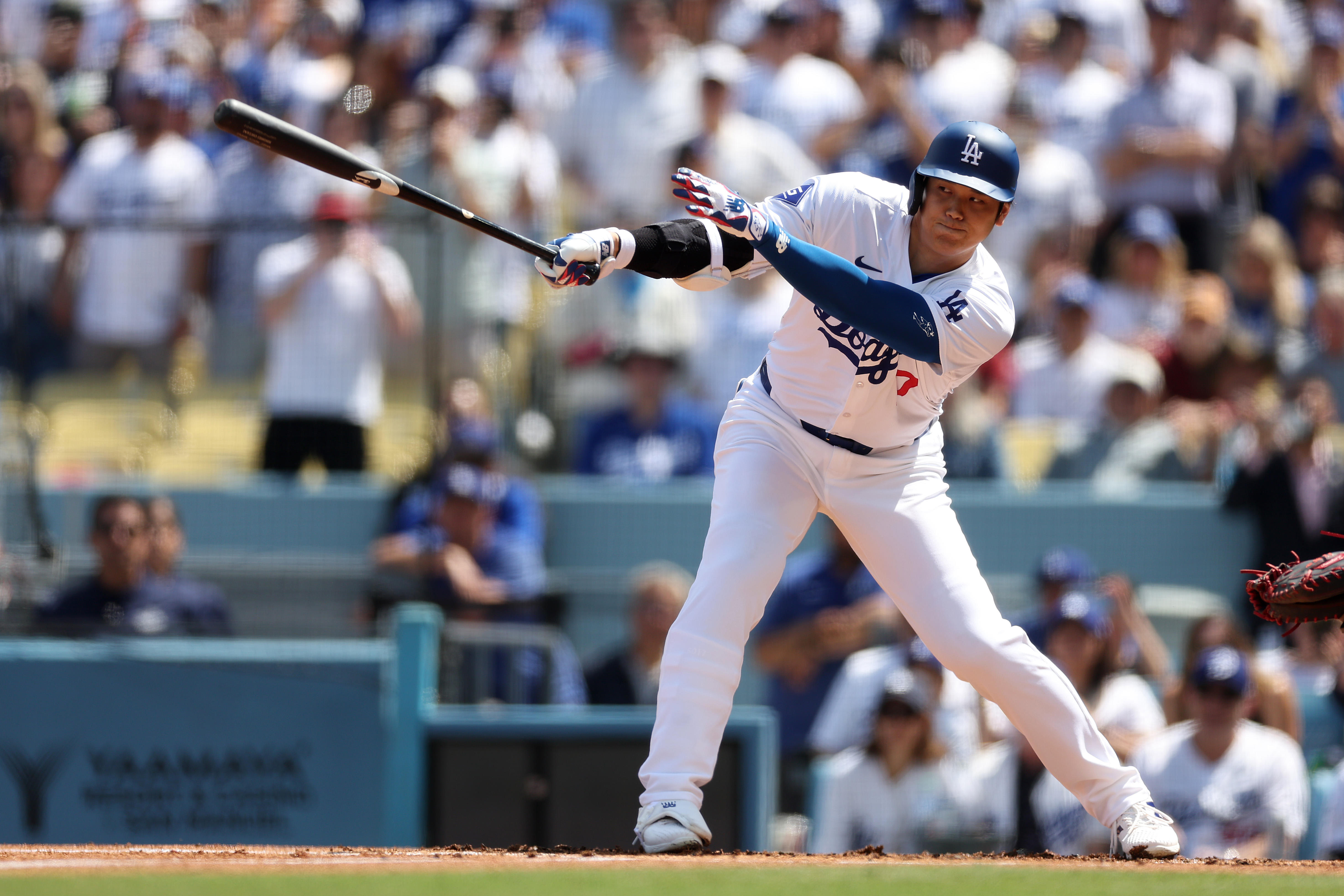 大谷翔平 今永昇太との初対決は空振り三振。4試合連続のマルチ安打も