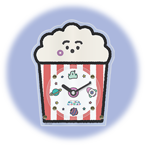 ポップコーンぷしゅ時計