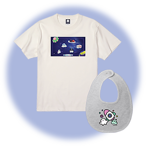 おやこリンクセット(Tシャツ＆スタイ)