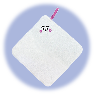 ループ付きハンドタオル(ぷしゅぷしゅ)