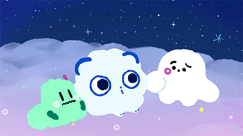 アニメーション&かくれんぼ そらのライオン星