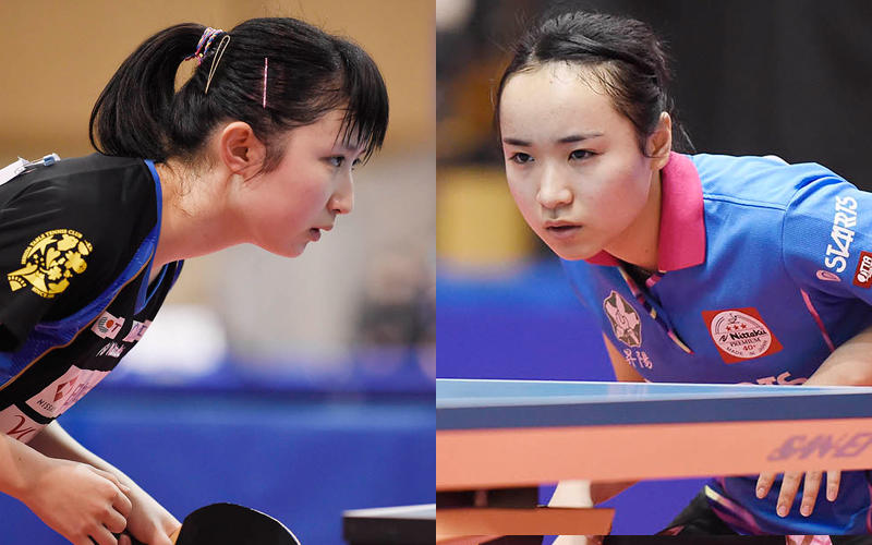 早田ひな/伊藤美誠 Photo：Itaru Chiba