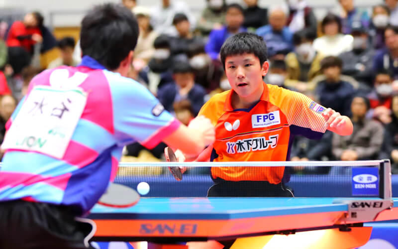 水谷隼vs張本智和 写真：西村尚己/アフロスポーツ