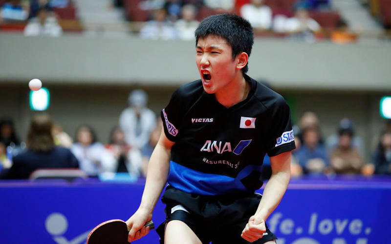 張本智和 写真：アフロスポーツ