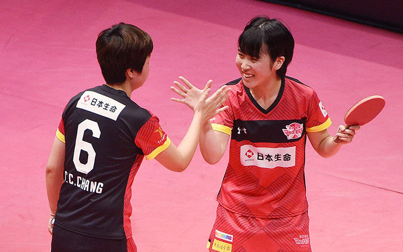 平野美宇／常晨晨 Photo：Itaru Chiba