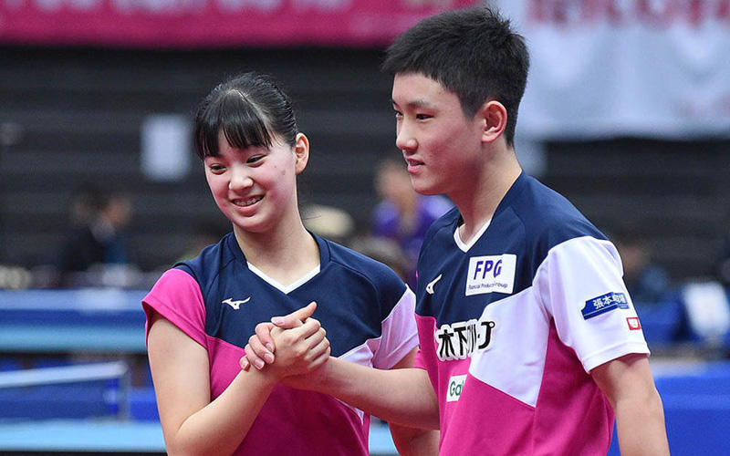 張本智和／長崎美柚 Photo：Itaru Chiba