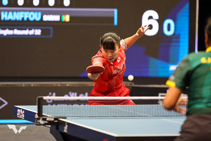 張本美和 逆転勝ちで日本勢の4強一番乗り！韓国の29歳ヤンを破る【卓球