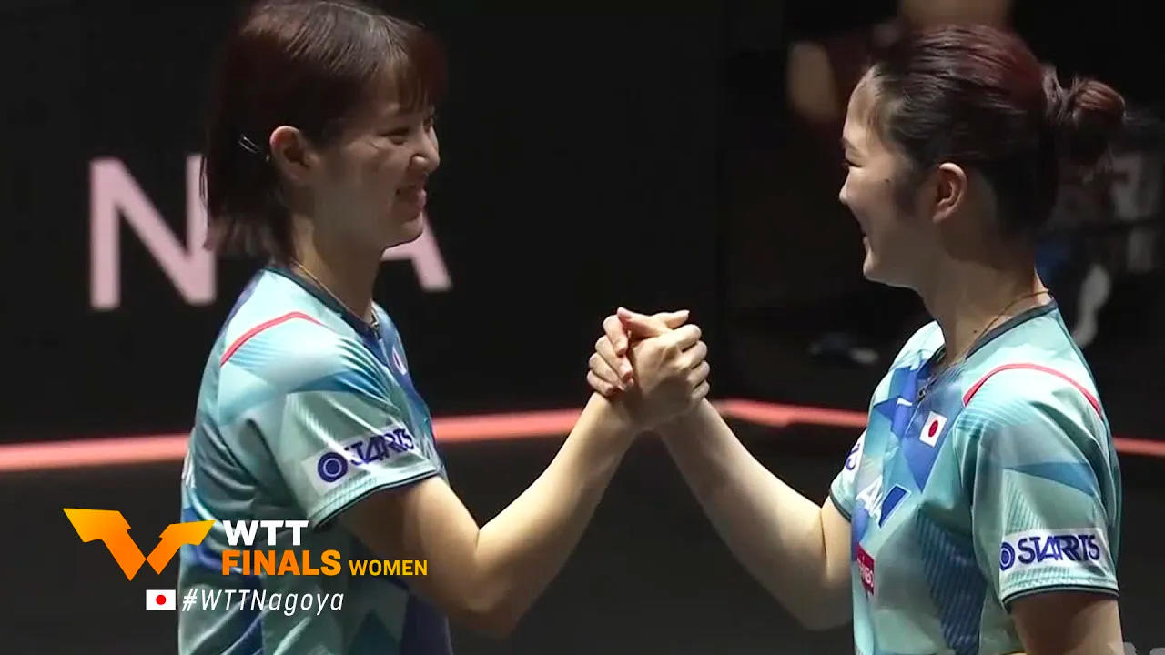 【日本語実況】女子ダブルス準決勝 長﨑美柚/木原美悠 vs 鄭怡静/李昱諄｜卓球 WTT女子ファイナルズ｜テレ東卓球NEWS：テレ東