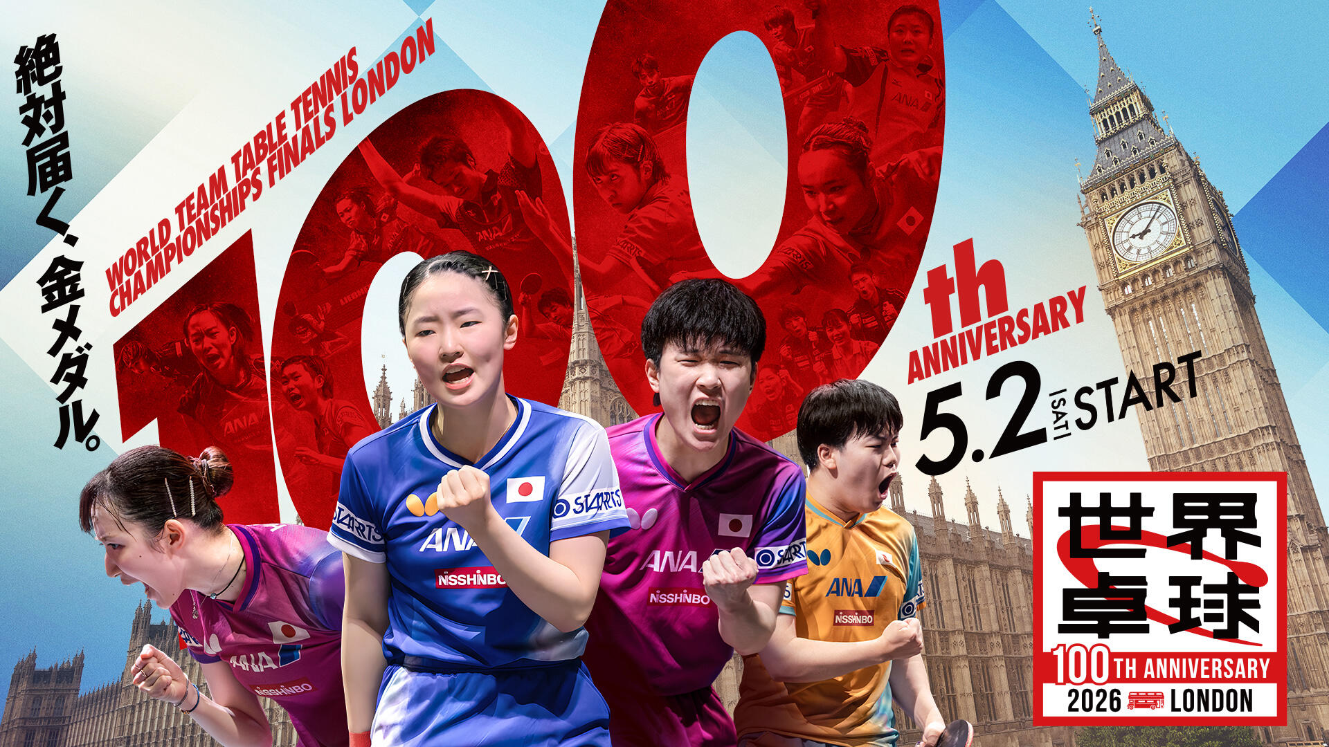 世界卓球2026ロンドン100周年大会 （団体戦）