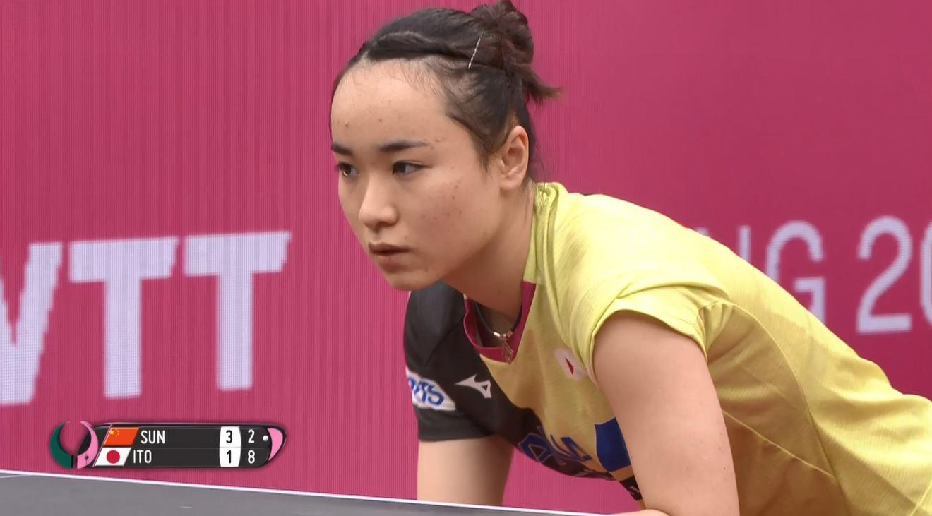 伊藤美誠 歳対決でアジア女王に敗れる 3位決定戦へ 卓球 女子w杯 テレビ東京卓球news テレビ東京