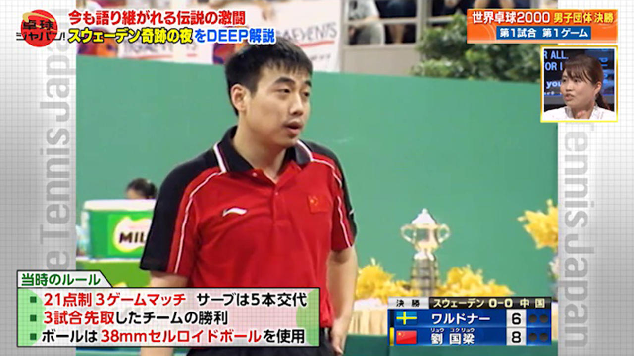 歴史に残る伝説の激闘 スウェーデン奇跡の夜 松下浩二がdeep解説 前編 卓球ジャパン テレビ東京卓球news テレビ東京