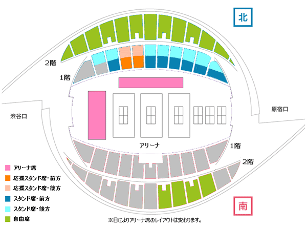 5月1日の座席マップ