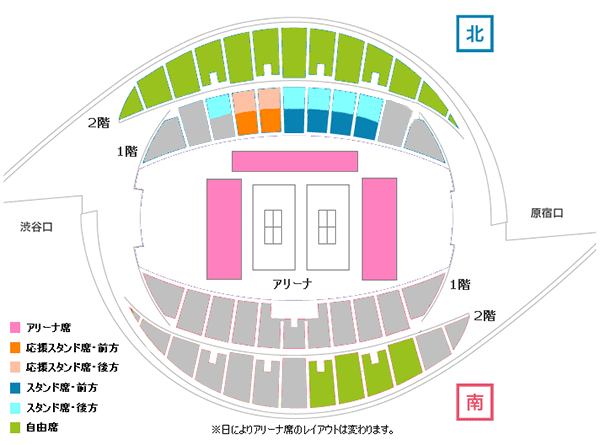 5月3日の座席マップ