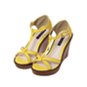 Tストラップウェッジサンダル