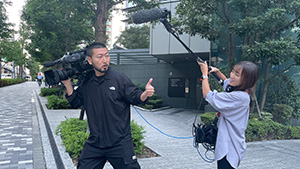 報道記者体験&中継車見学ブース
