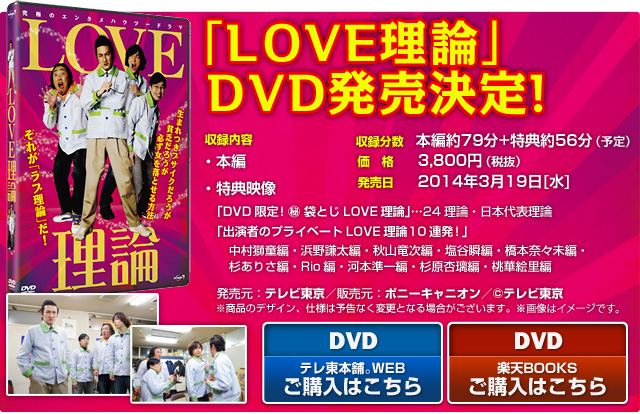 ＬＯＶＥ理論　DVD情報