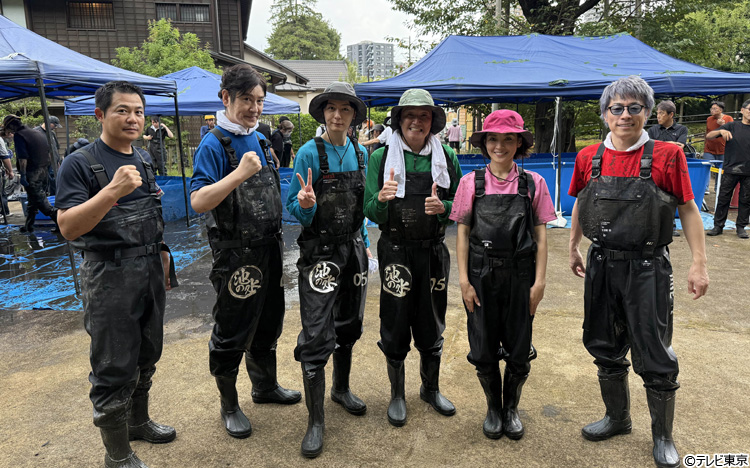 水道秋聖　「千野の池」 池の水」に出たいと熱望！？マッチ（近藤真彦）が”マイ水槽”持参で