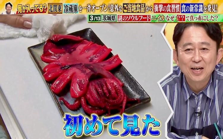 ルイ・イカール、赤い衝立て、豪華限定版・定価１０万３千円、新品額付 茨城の謎のソウルフード 真っ赤なイカの正体は：有吉の深掘り大調査