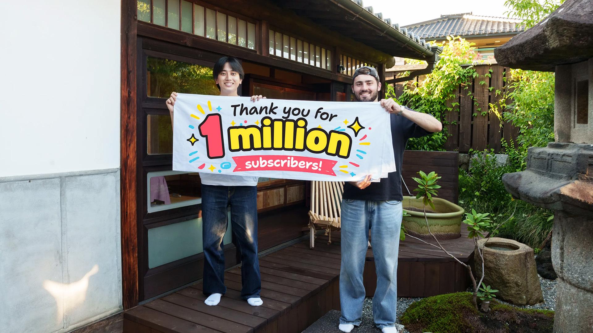 テレビ東京発の海外向けYouTubeチャンネル「Inaka Guys」登録者数100万人突破！総再生回数4.7億回を記録！日本の“田舎（Inaka）”を舞台に英語で発信する異文化コンビが世界中で大人気に！