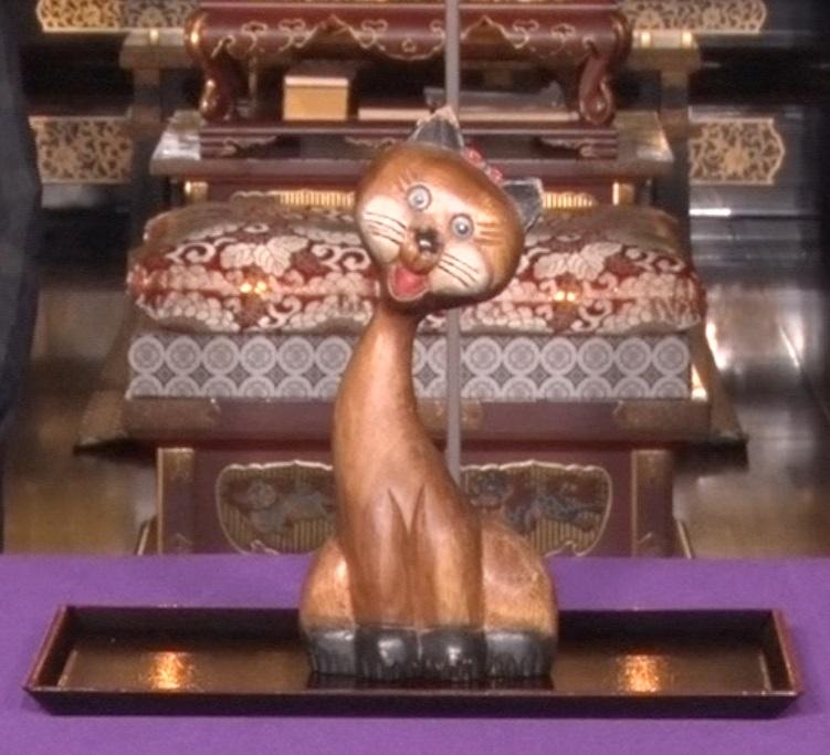 因縁物・猫の置物