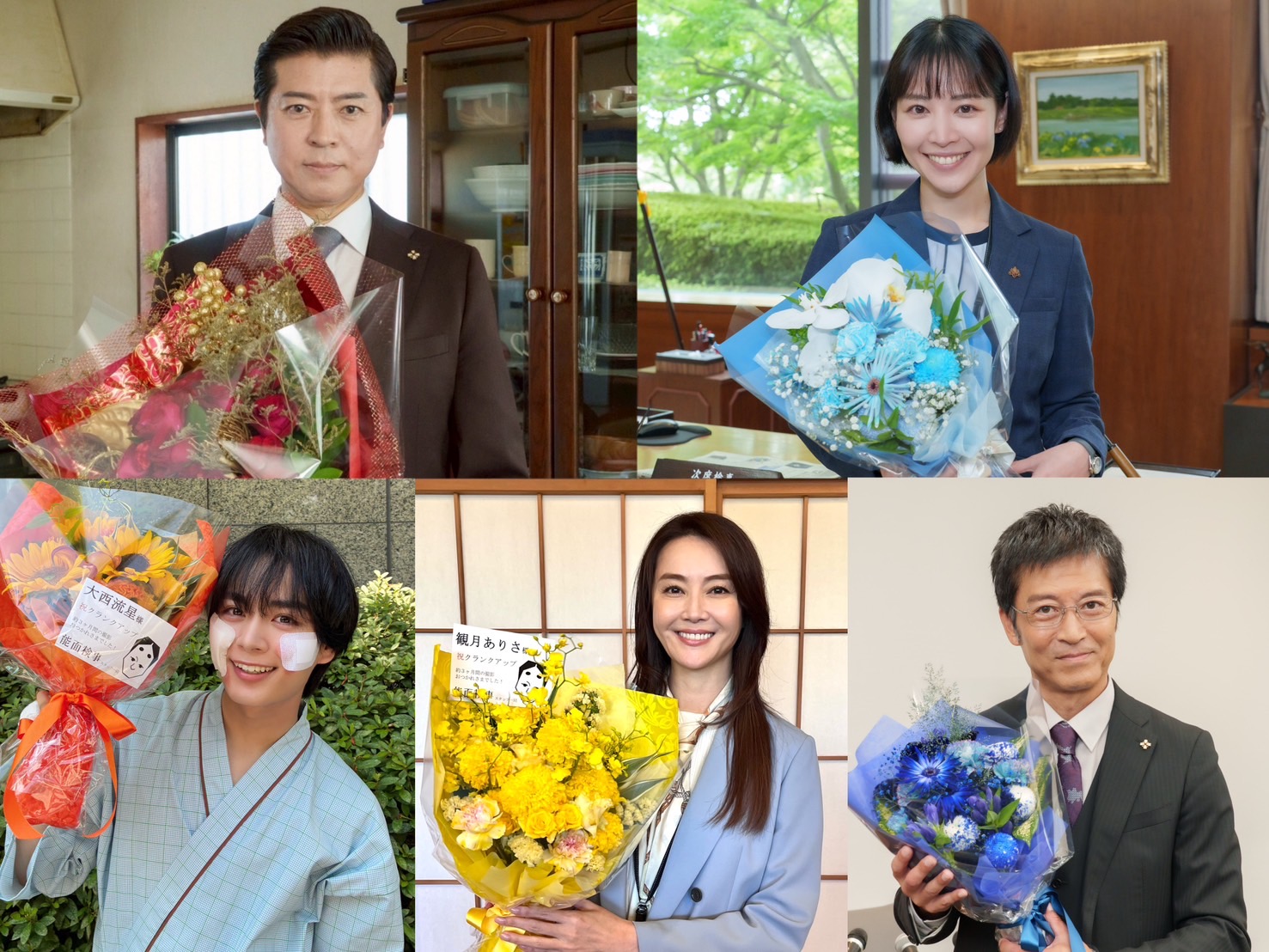 ドラマ９「能面検事」最終話８月２９日(金)夜９時～放送！表情無しでまる３カ月！ “能面”主人公を貫き通した上川隆也がクランクアップで笑みを浮かべた写真＆コメントをお届け！さらに、吉谷彩子、大西流星、観月ありさ、寺脇康文のクランクアップ写真＆コメントも！