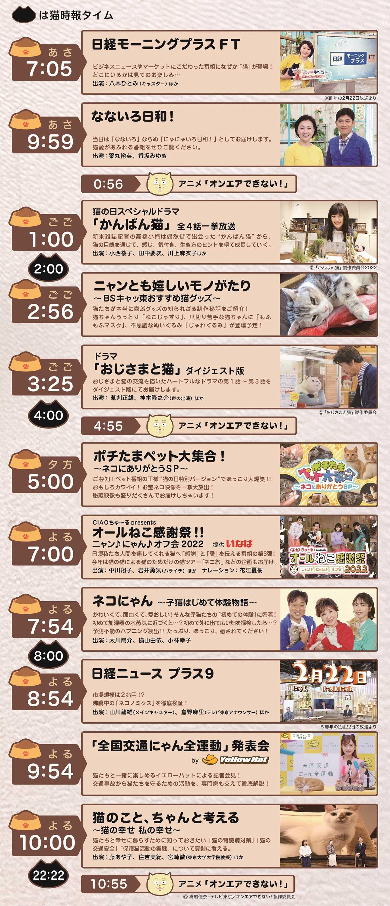 猫時報タイムテーブル