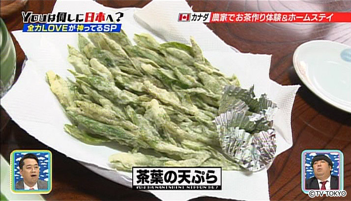 Very rare tea leaves tempura!