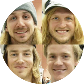 Super excited naked boys in the coldest water.