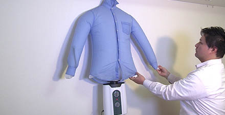 シャツのシワが取れる送風機