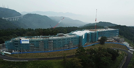 別府に建設中のインターコンチネンタルホテル