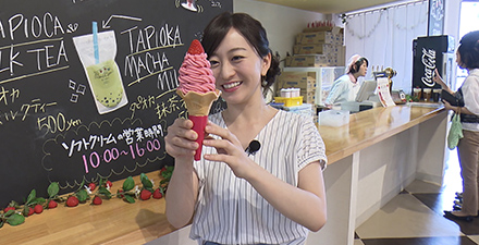 イチゴ尽くしの「道の駅伊豆のへそ」