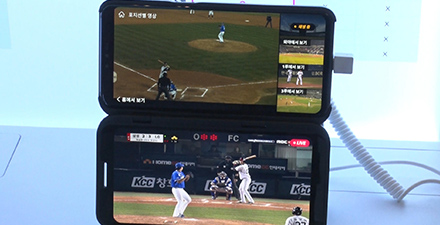 ５Ｇを使った野球中継