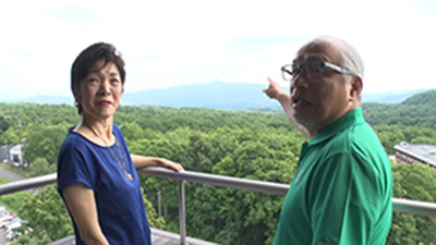 ニセコに長期滞在する夫婦